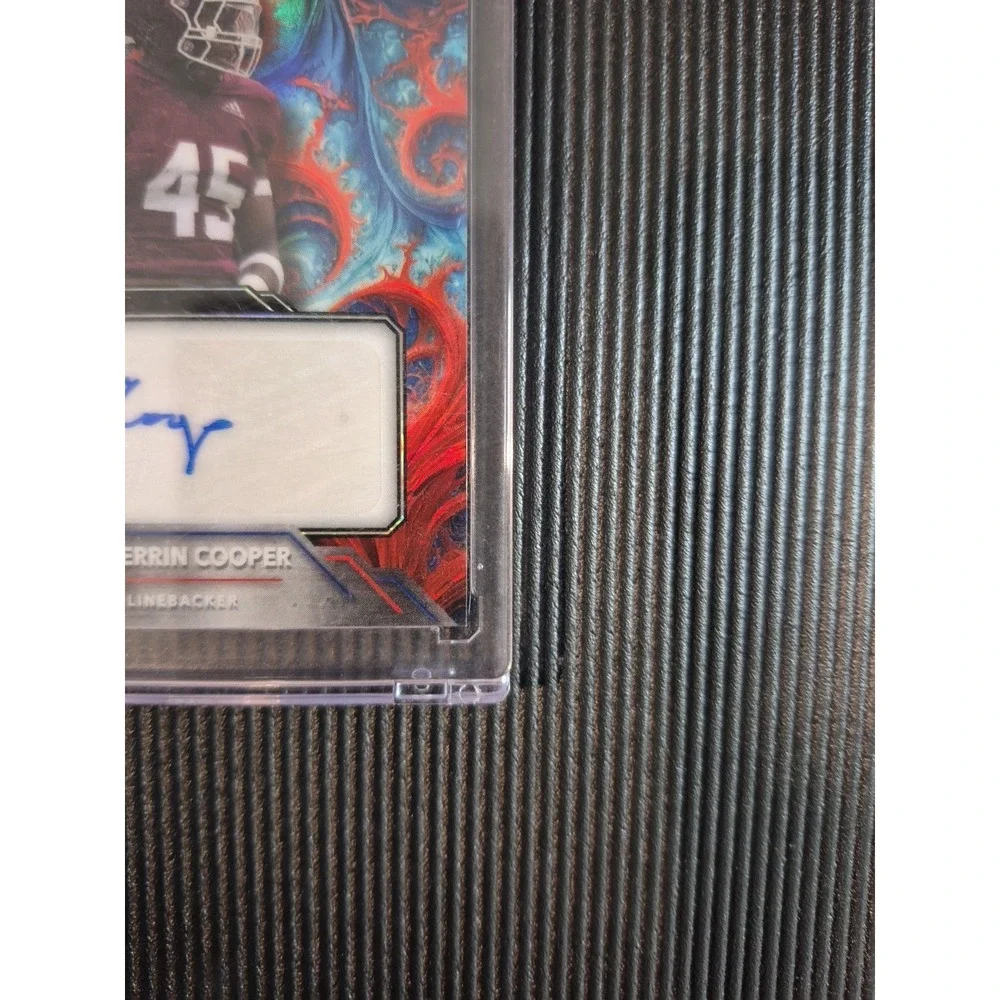 2023 Wild Card American Metallix Edgerin Cooper #WMF-ECA Red Blue Auto 1/1 (RC)